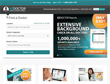 Tablet Screenshot of ezdoctor.com
